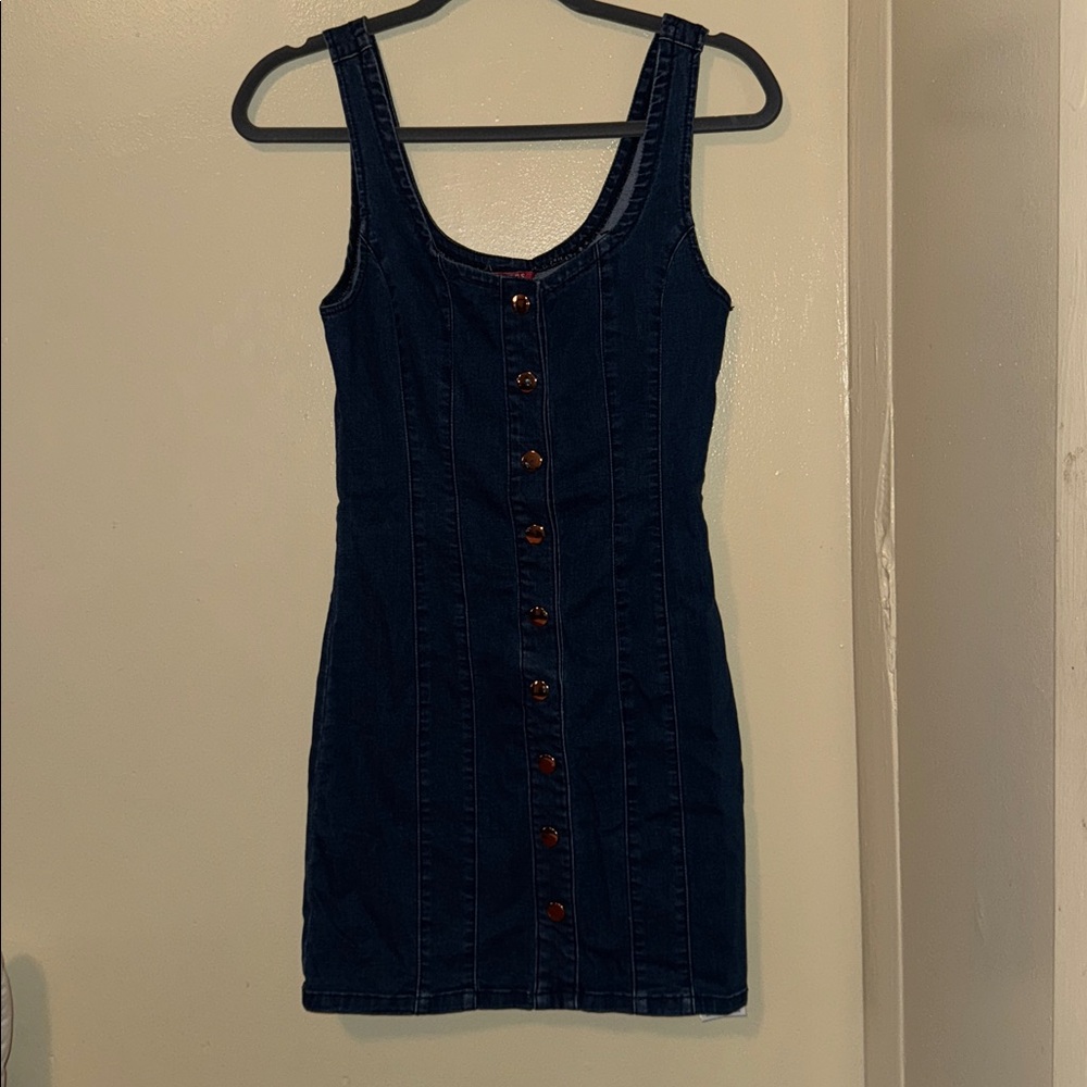 Guess Blue Denim Mini Dress